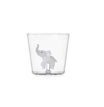 Bicchiere Ichendorf Milano in Vetro TUMBLER ELEFANTE BIANCO - TUMBLER ELEFANTE BIANCO
